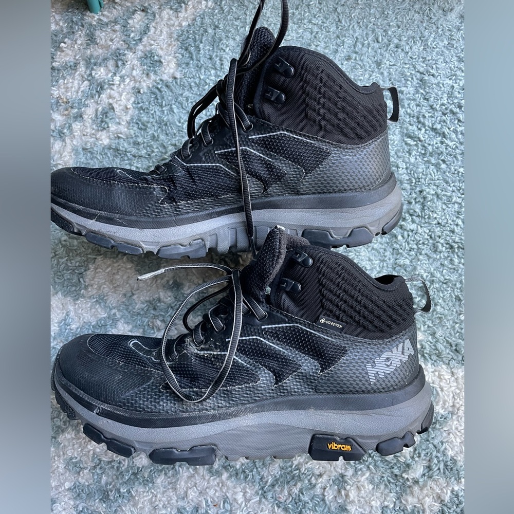 Hoka Men's Toa GTX Black Hiking Shoes